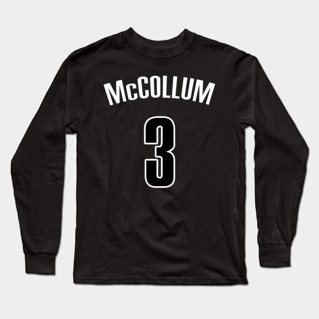 CJ McCollum Long Sleeve T-Shirt by telutiga